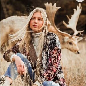 Floral Patchwork Kimono Cardigan